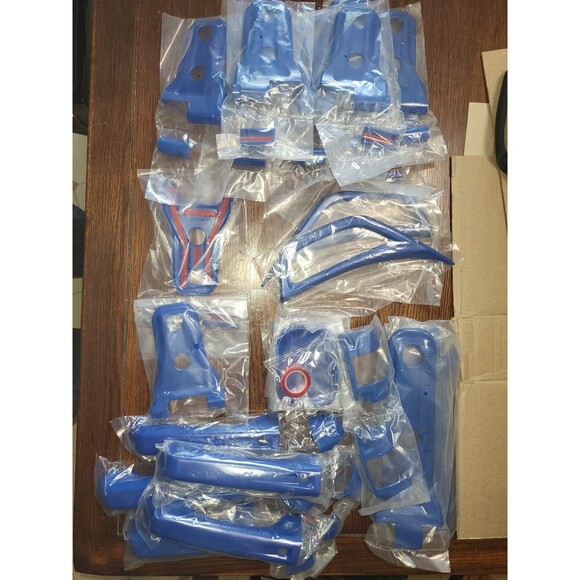 Unbranded Other - 24pc Blue Exterior Trim Kit for 2018-2026 Jeep Wrangler JL JLU Door Hinge Cover